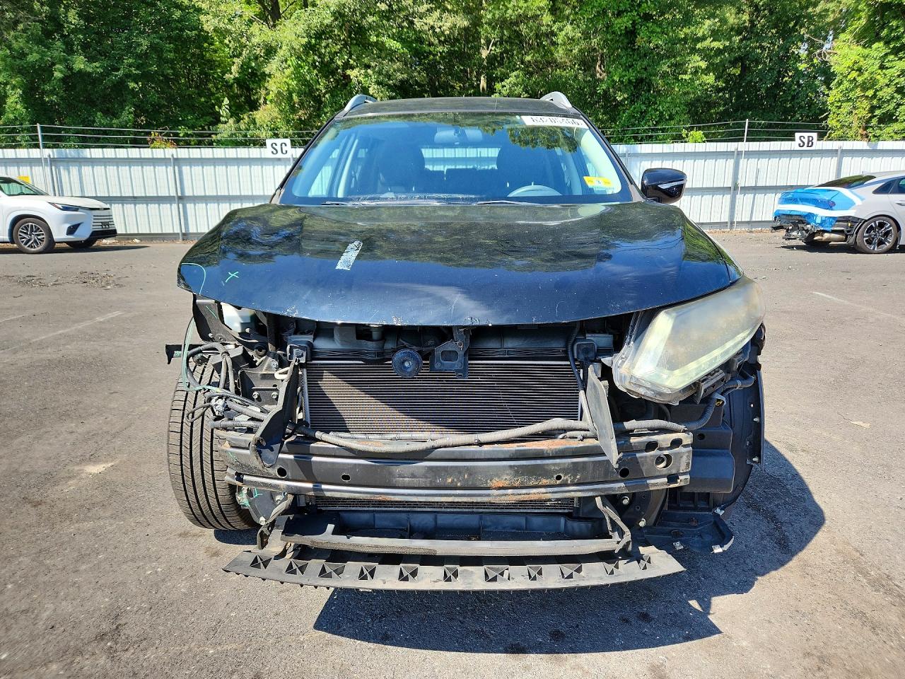 2015 Nissan Rogue Sv Black vin: KNMAT2MV3FP522568