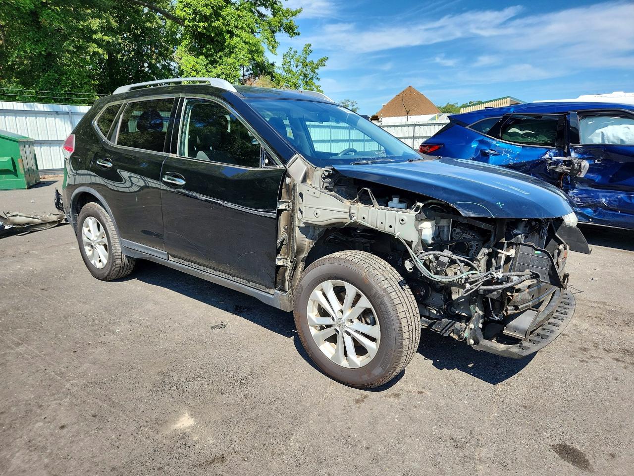 2015 Nissan Rogue Sv Black vin: KNMAT2MV3FP522568