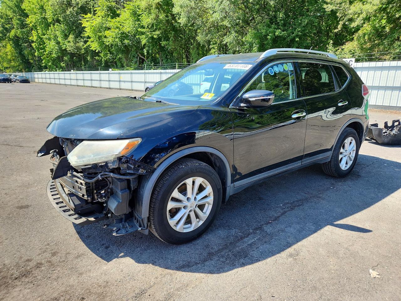 2015 Nissan Rogue Sv Black vin: KNMAT2MV3FP522568