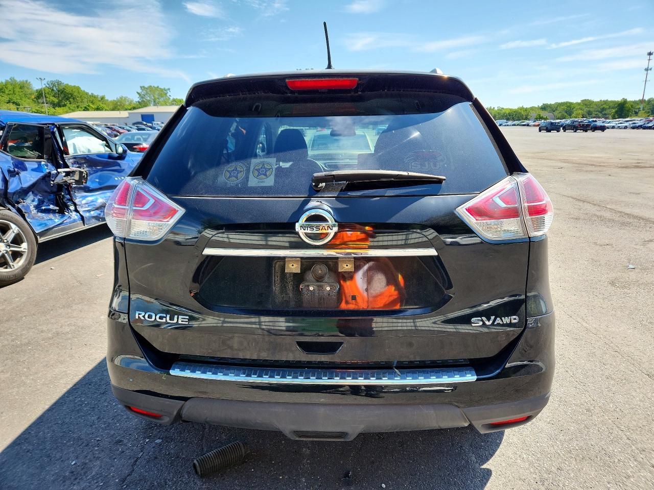 2015 Nissan Rogue Sv Black vin: KNMAT2MV3FP522568