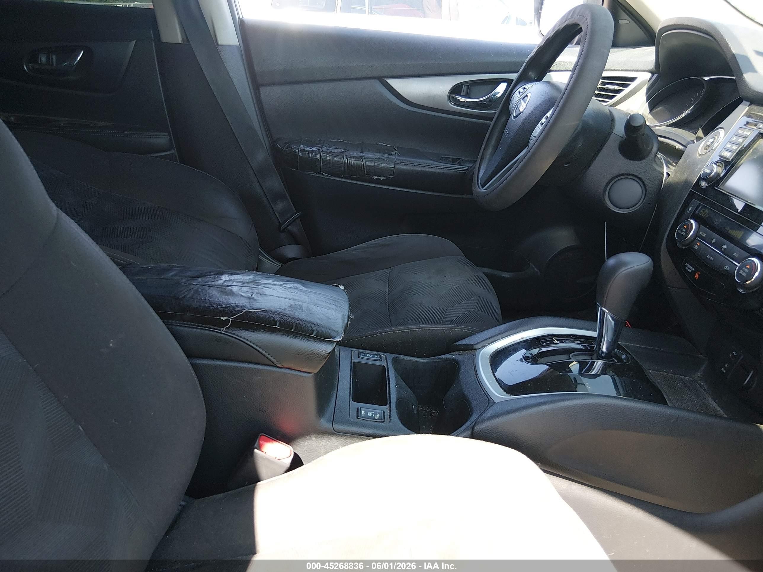 2015 Nissan Rogue Sv Gray vin: KNMAT2MV3FP524434