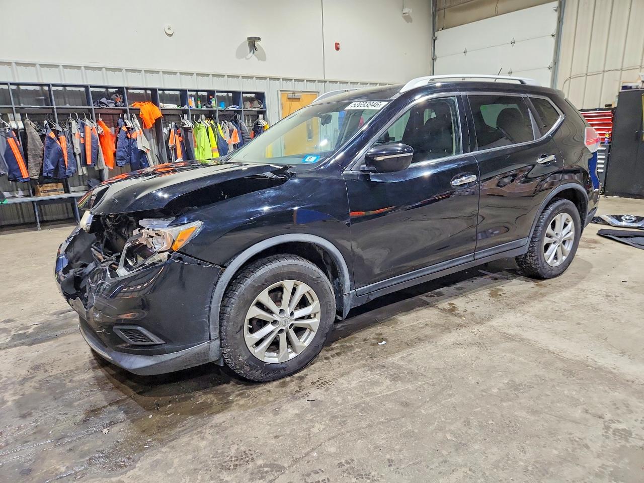 2015 Nissan Rogue Sv Black vin: KNMAT2MV3FP525423