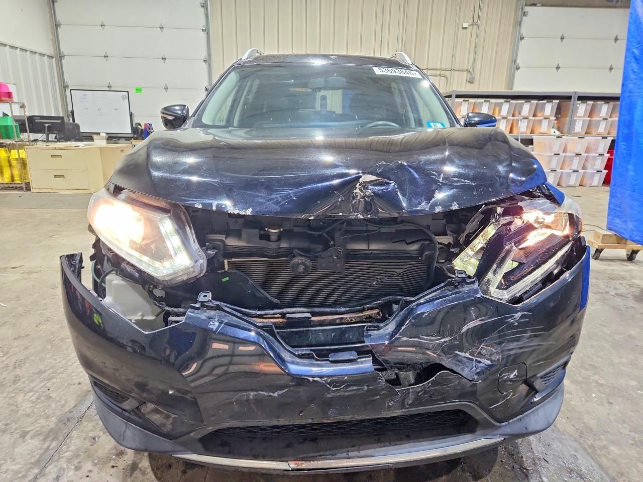 2015 Nissan Rogue Sv Black vin: KNMAT2MV3FP525423
