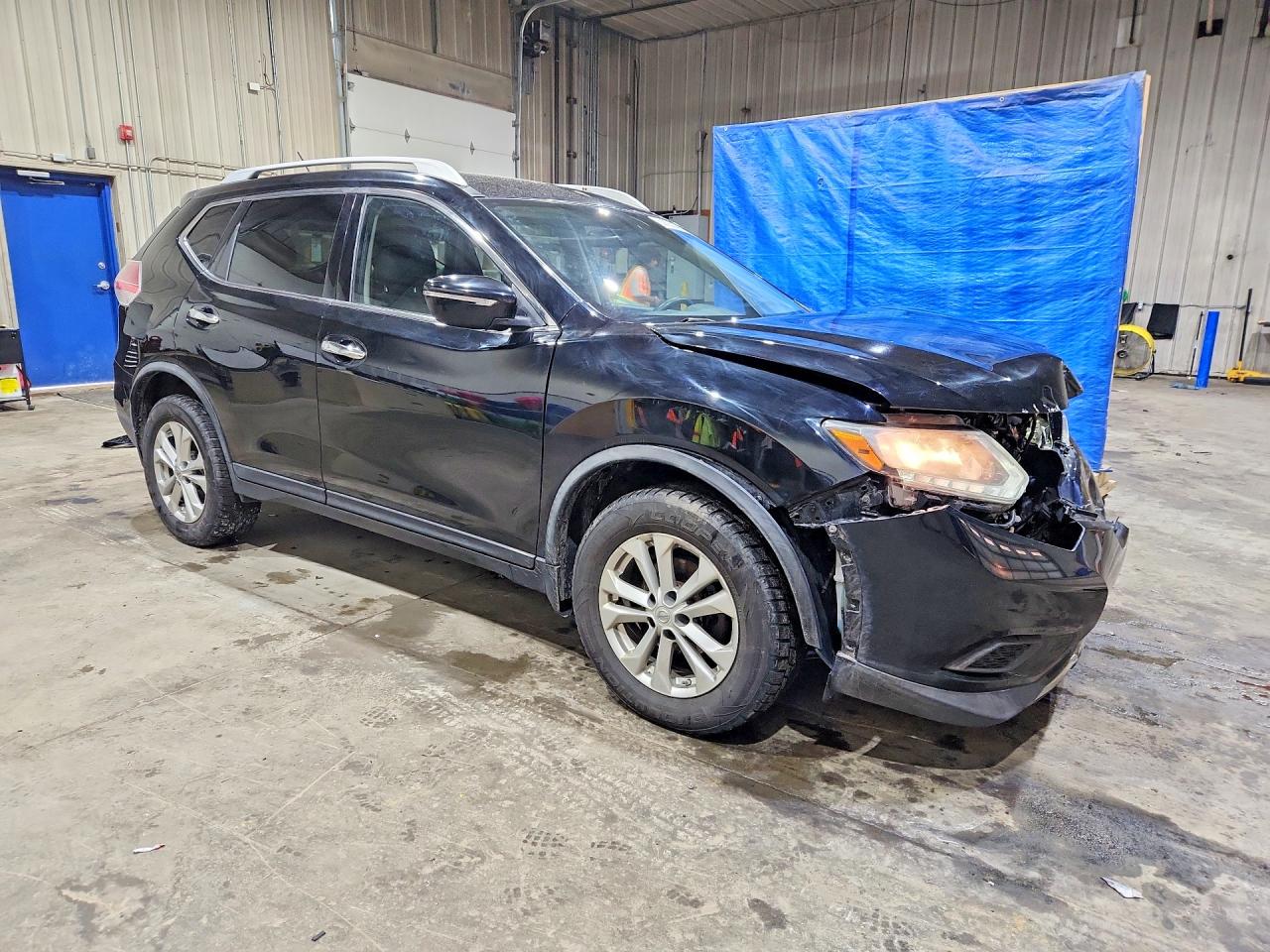 2015 Nissan Rogue Sv Black vin: KNMAT2MV3FP525423