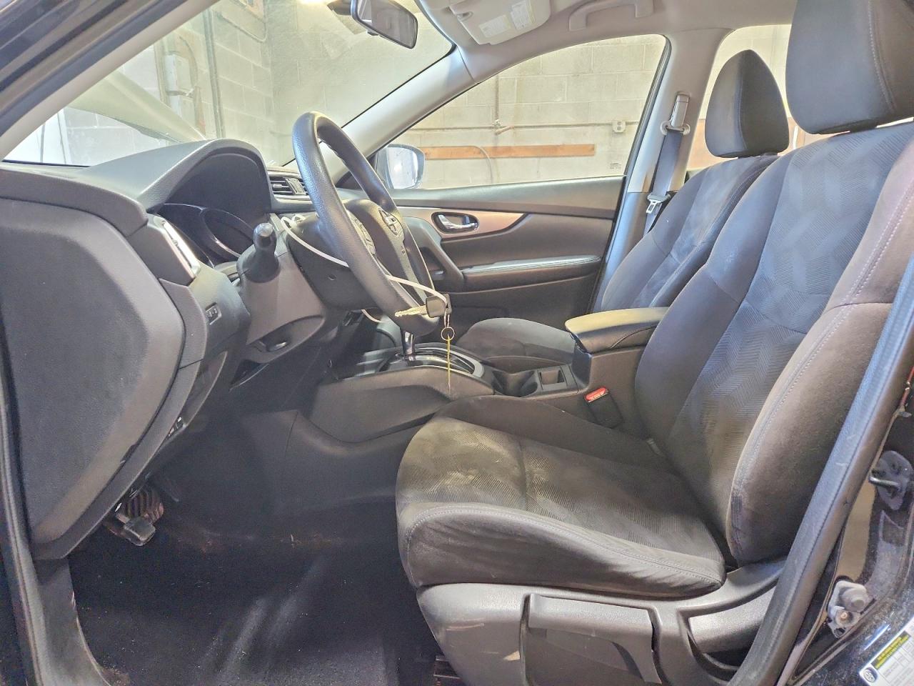 2015 Nissan Rogue S Black vin: KNMAT2MV3FP526684