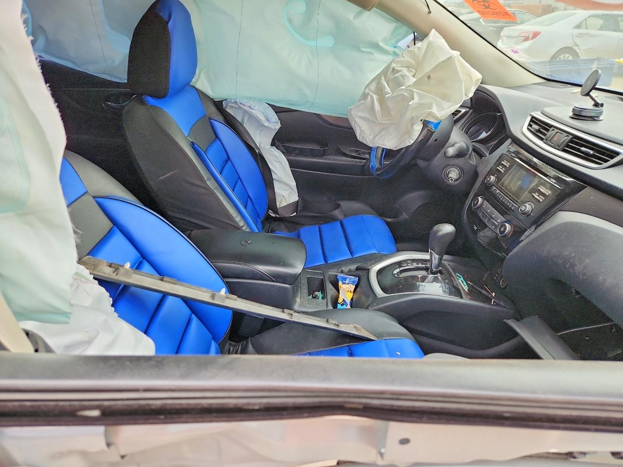 2015 Nissan Rogue S Blue vin: KNMAT2MV3FP563394