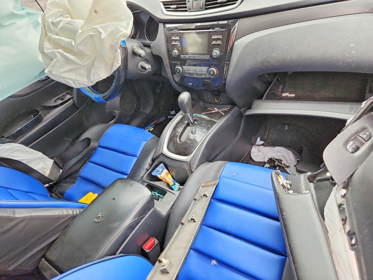 2015 Nissan Rogue S Blue vin: KNMAT2MV3FP563394