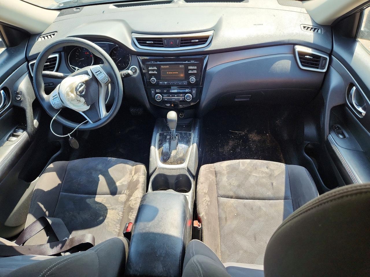 2015 Nissan Rogue Sv Silver vin: KNMAT2MV3FP566280