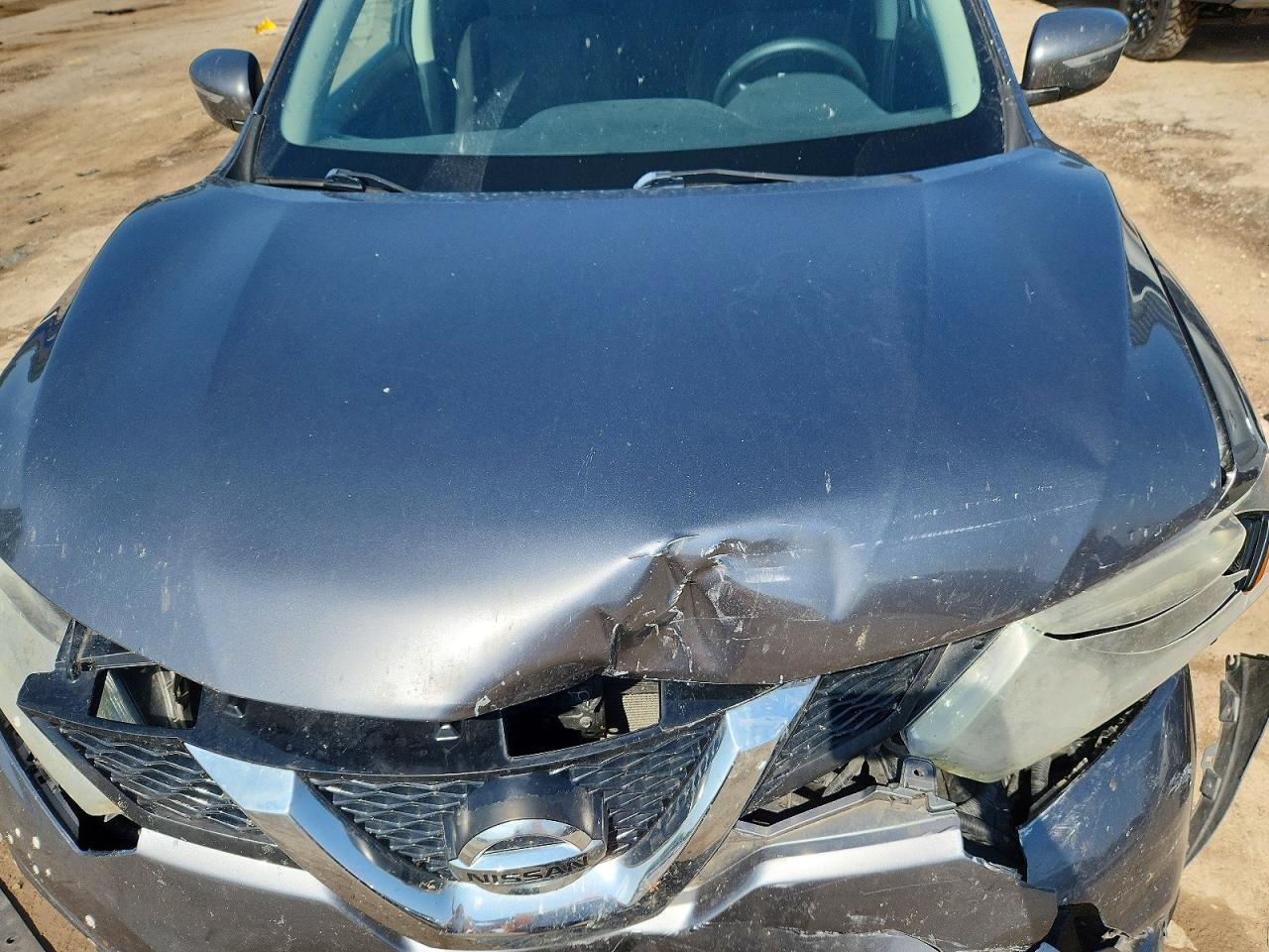 2015 Nissan Rogue Sv Silver vin: KNMAT2MV3FP566280