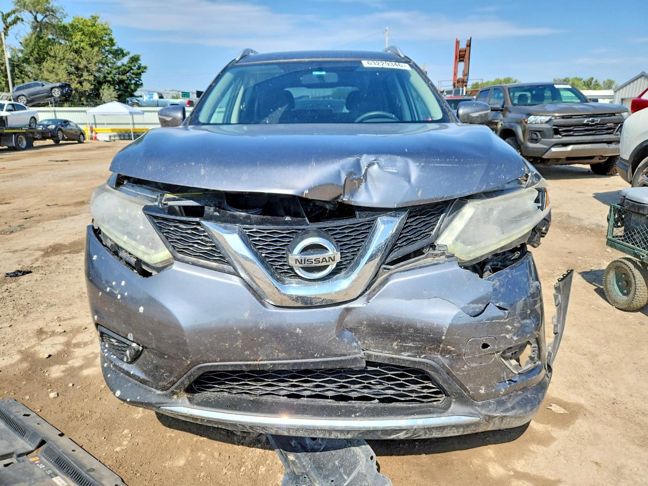 2015 Nissan Rogue Sv Silver vin: KNMAT2MV3FP566280