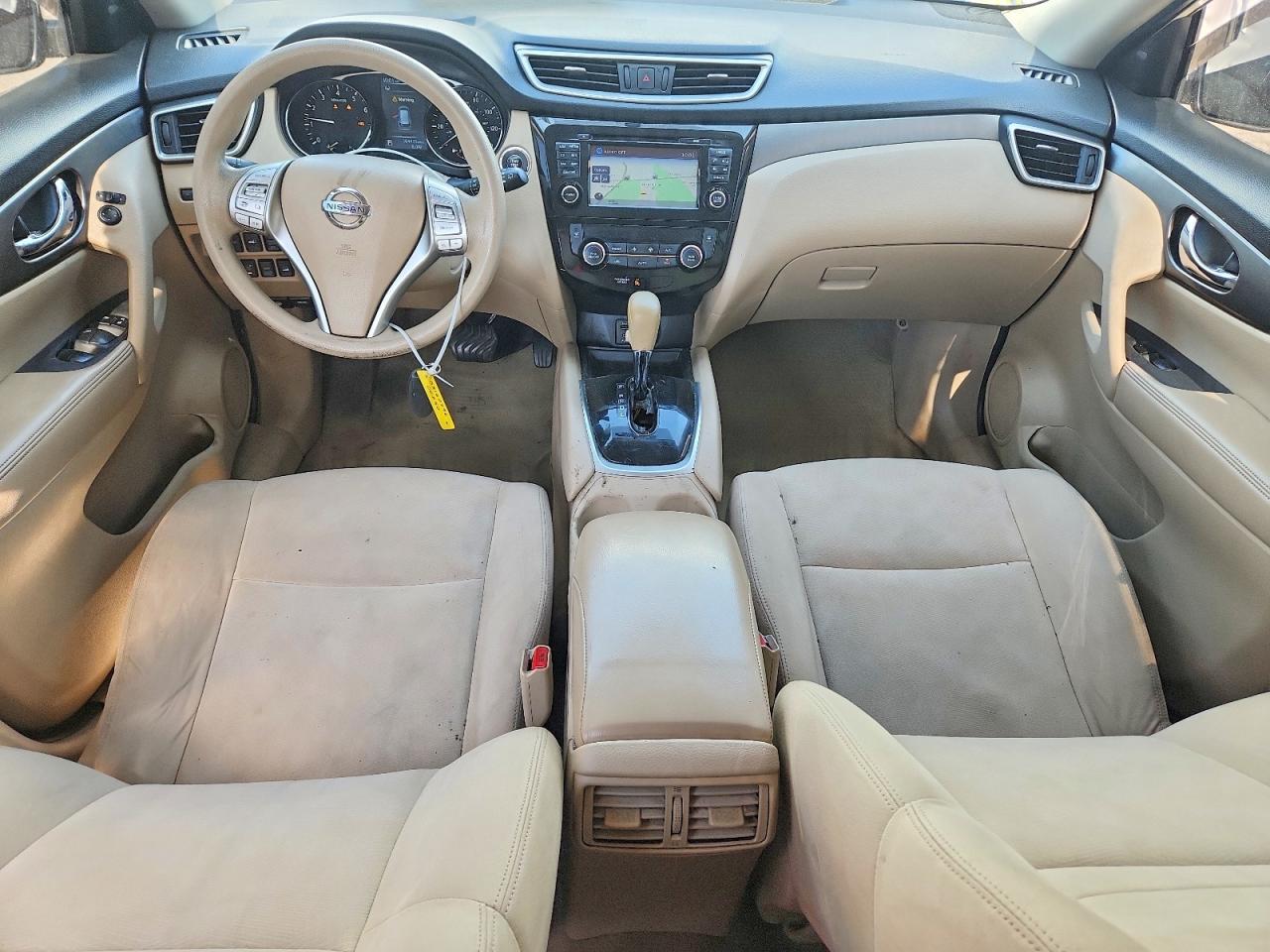 2015 Nissan Rogue Sv White vin: KNMAT2MV3FP567011