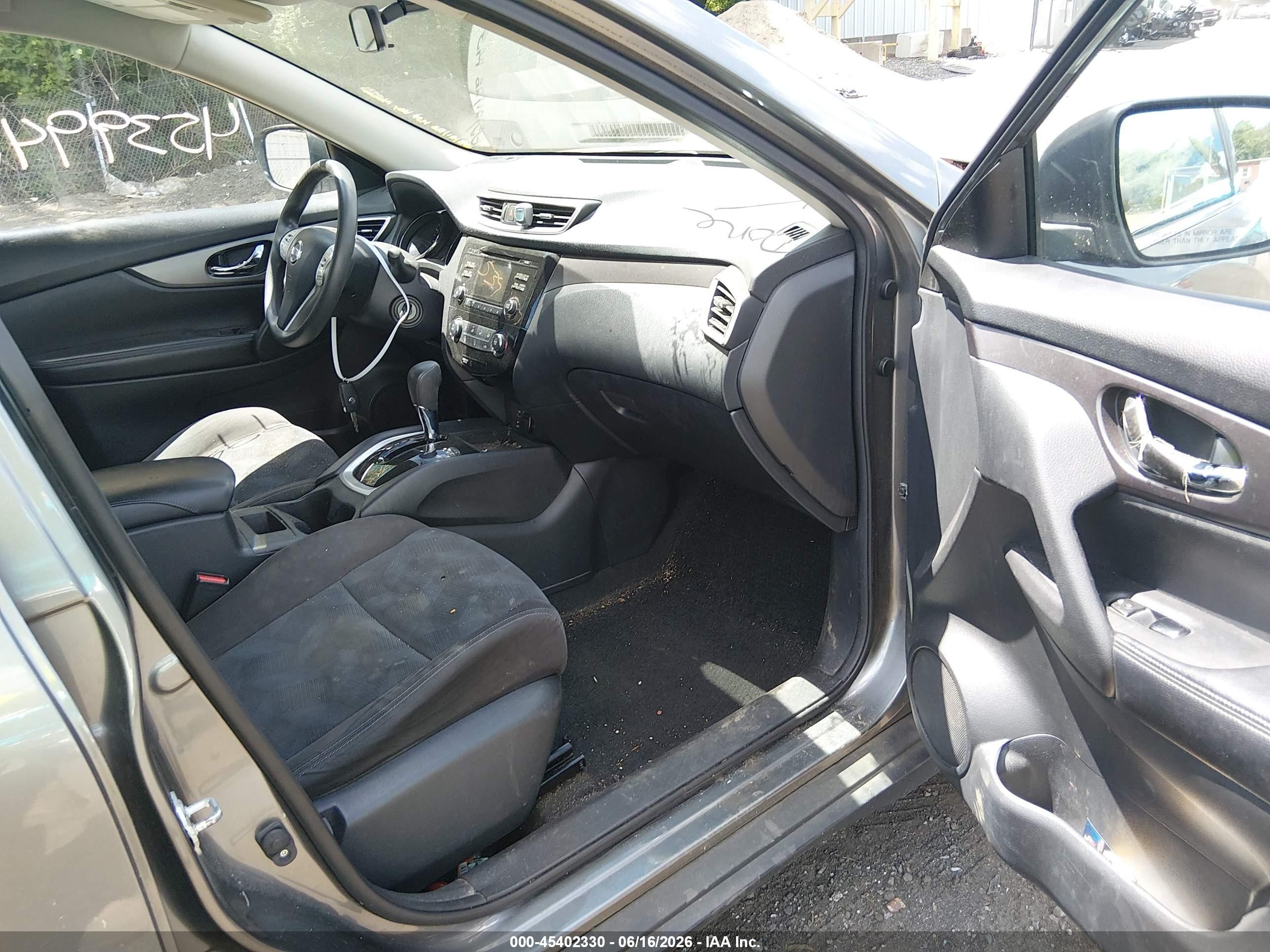 2015 Nissan Rogue S Gray vin: KNMAT2MV3FP576355
