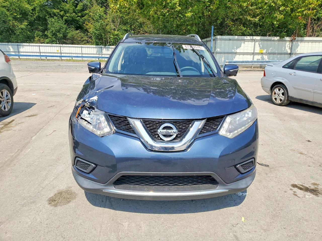 2015 Nissan Rogue Sv Blue vin: KNMAT2MV3FP577229