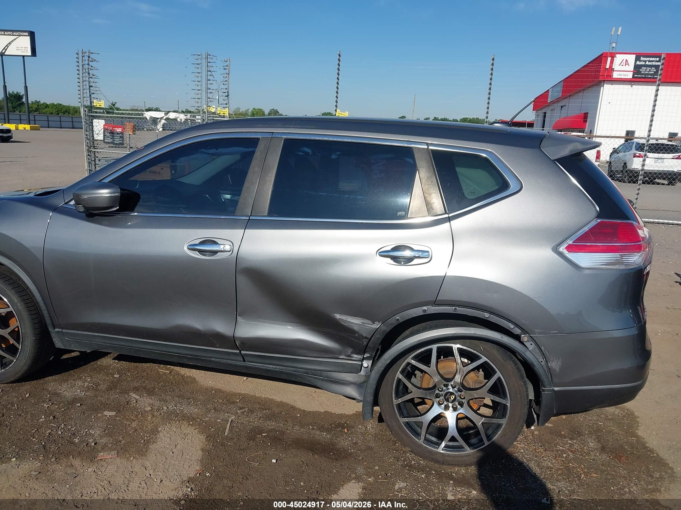 2015 Nissan Rogue S Gray vin: KNMAT2MV3FP578266