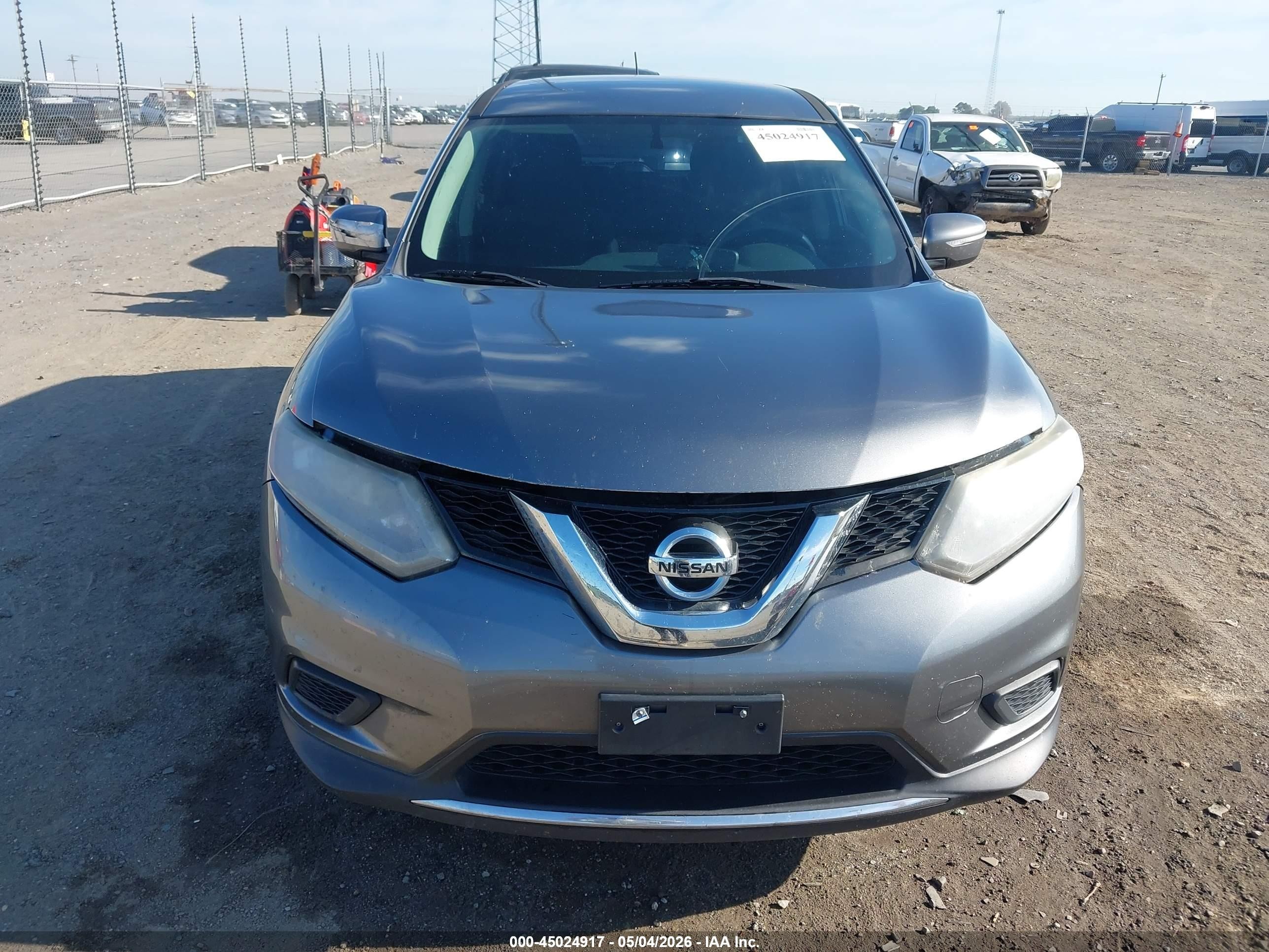 2015 Nissan Rogue S Gray vin: KNMAT2MV3FP578266