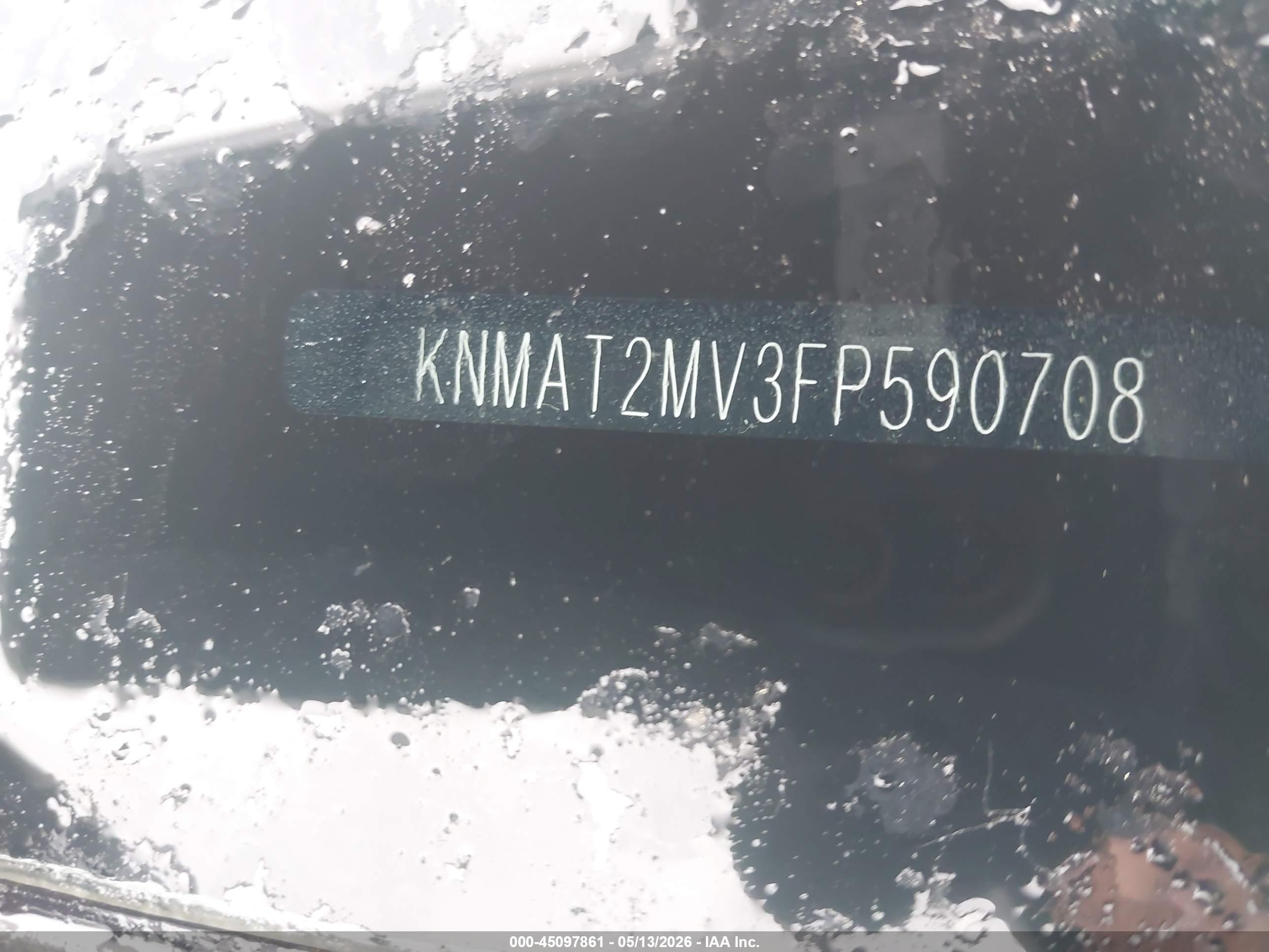 2015 Nissan Rogue Sv White vin: KNMAT2MV3FP590708