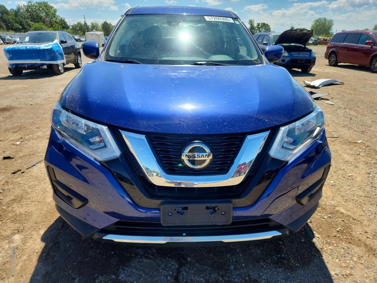 2019 Nissan Rogue S Blue vin: KNMAT2MV3KP536433