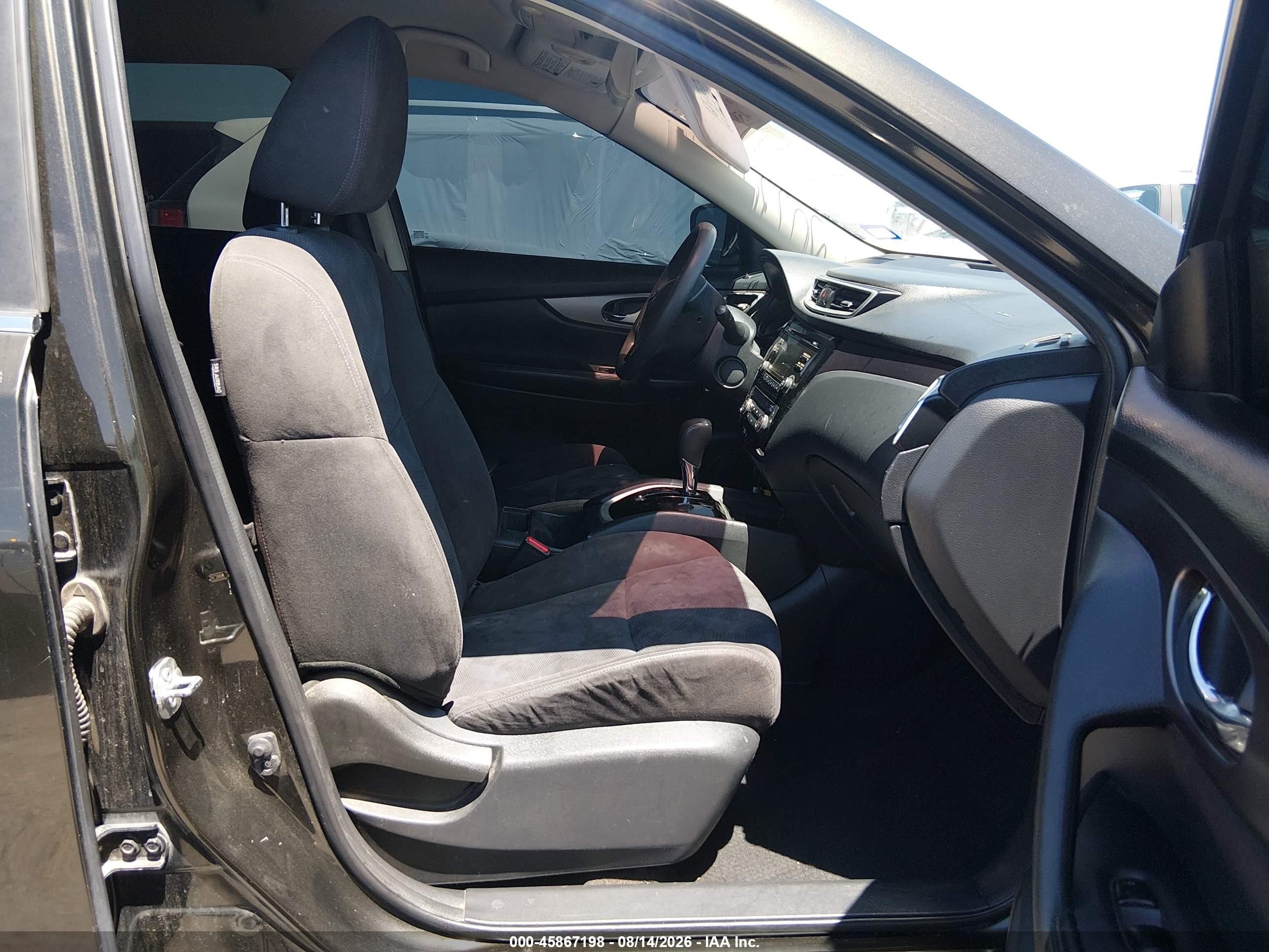 2015 Nissan Rogue Sv Black vin: KNMAT2MV4FP503303
