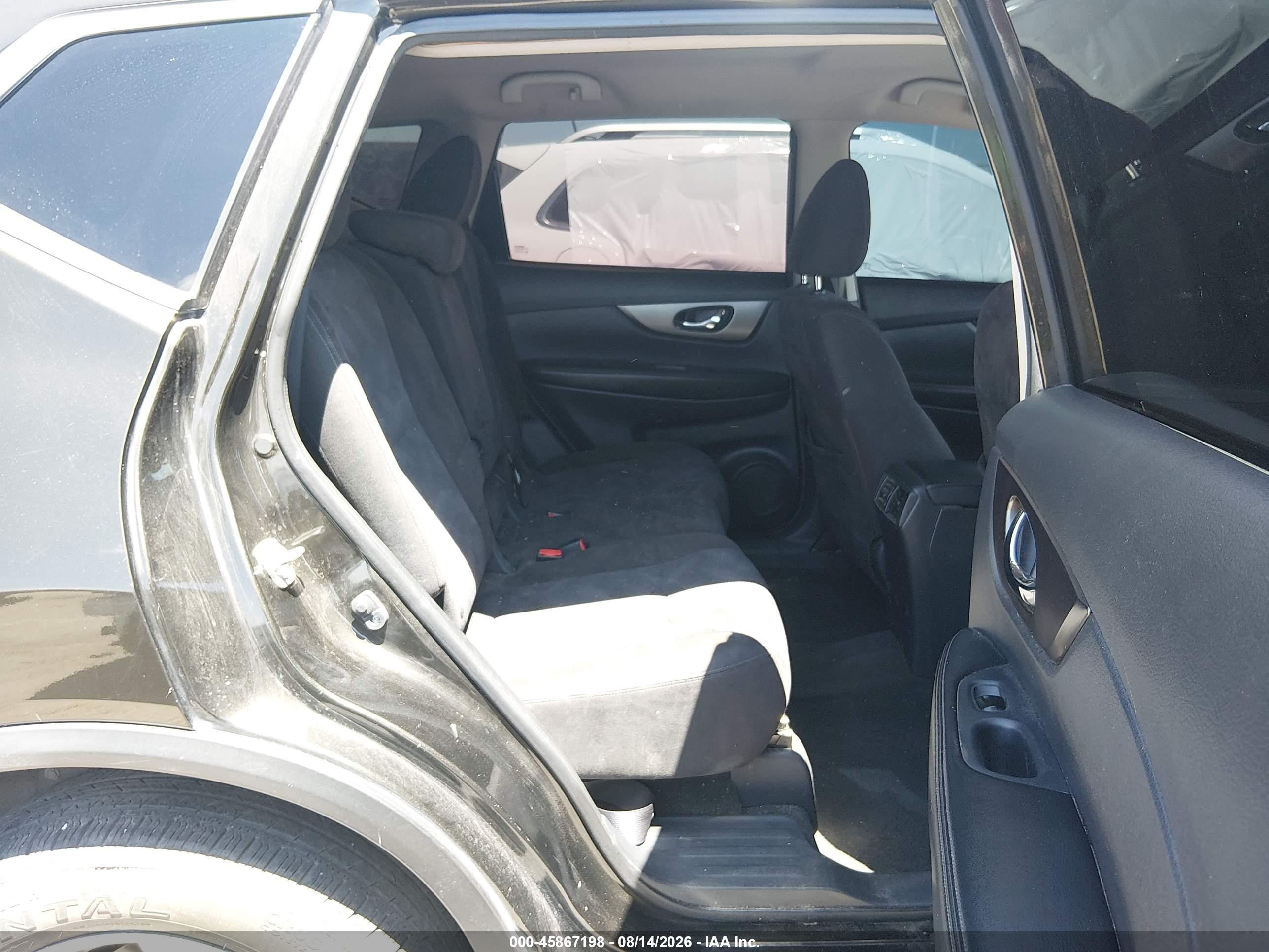 2015 Nissan Rogue Sv Black vin: KNMAT2MV4FP503303