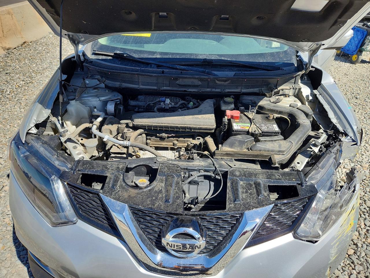 2015 Nissan Rogue Sv Серебряный vin: KNMAT2MV4FP506170