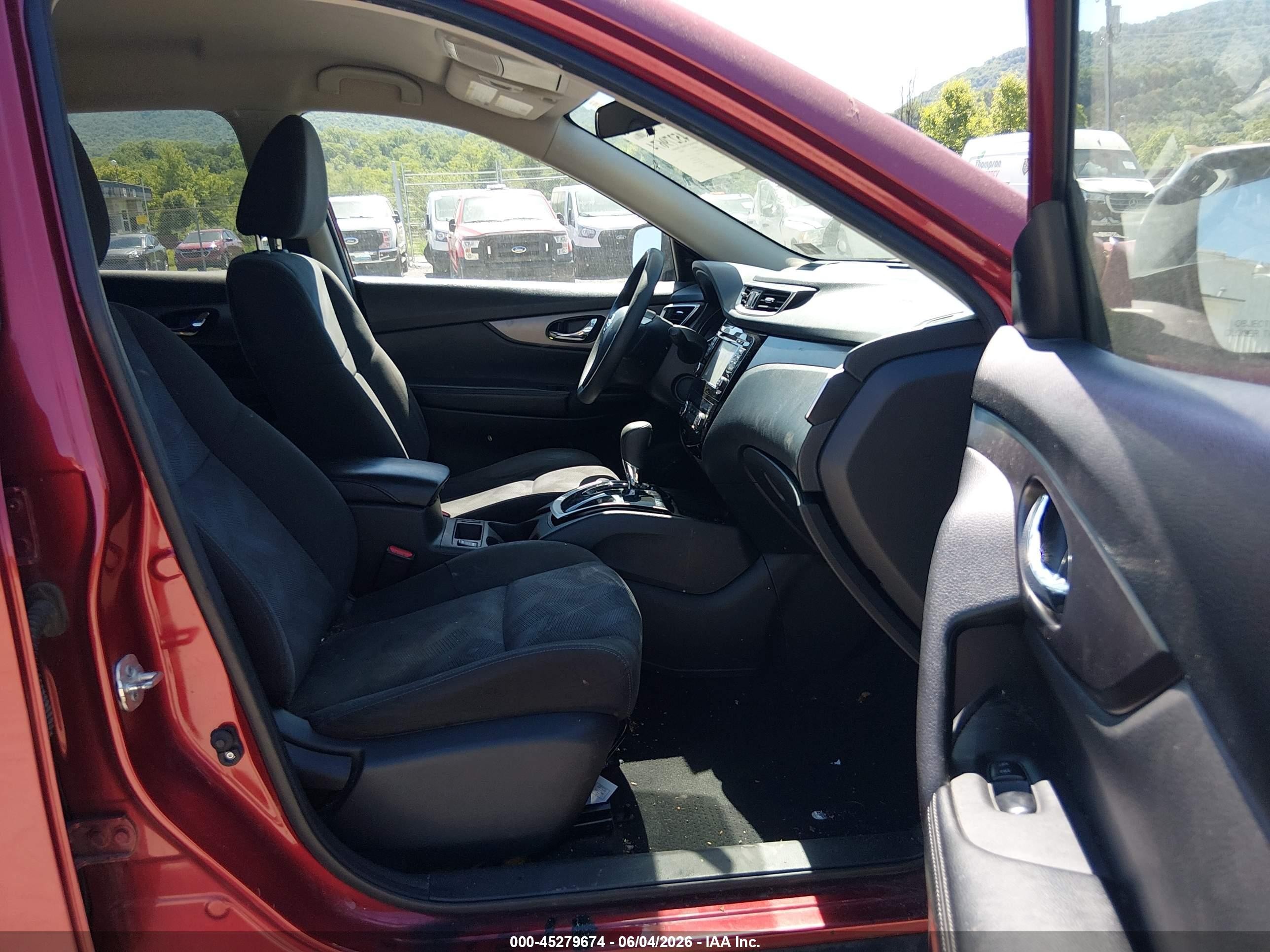 2015 Nissan Rogue Sv Red vin: KNMAT2MV4FP509134