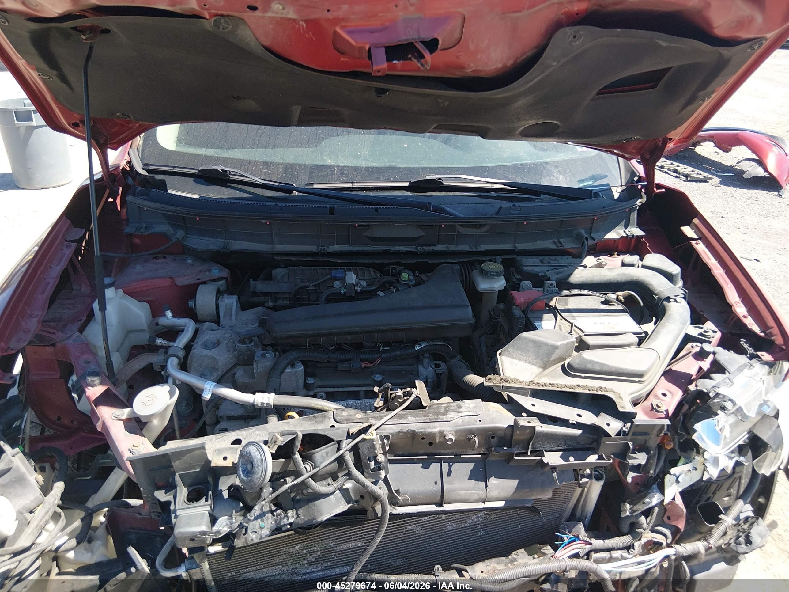 2015 Nissan Rogue Sv Red vin: KNMAT2MV4FP509134