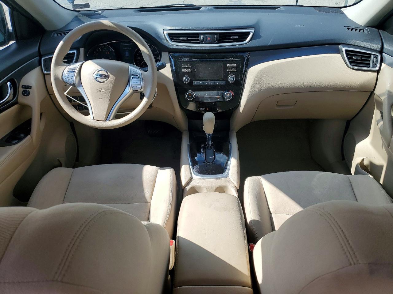 2015 Nissan Rogue S Черный vin: KNMAT2MV4FP512146