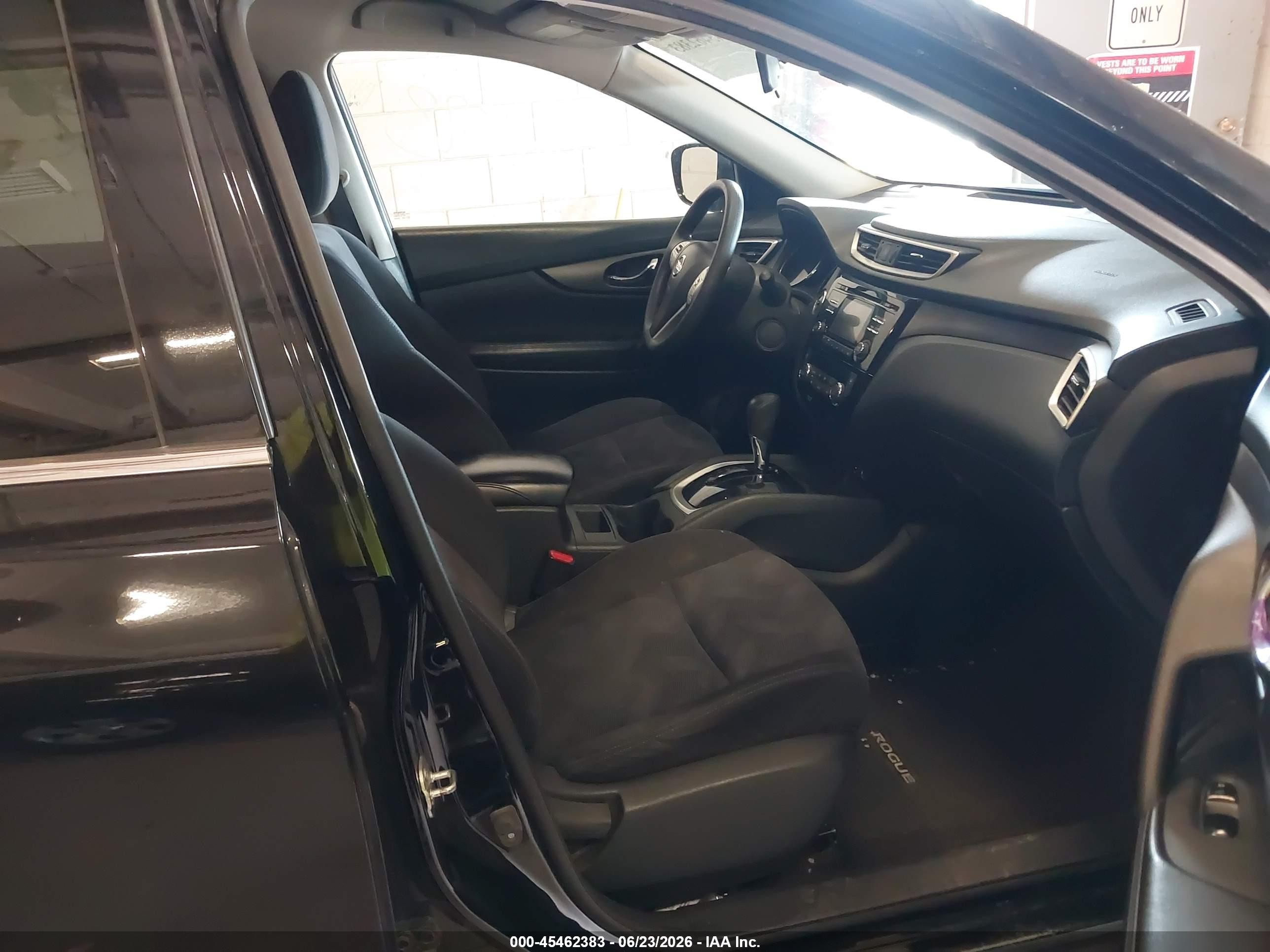 2015 Nissan Rogue Sv Black vin: KNMAT2MV4FP519016