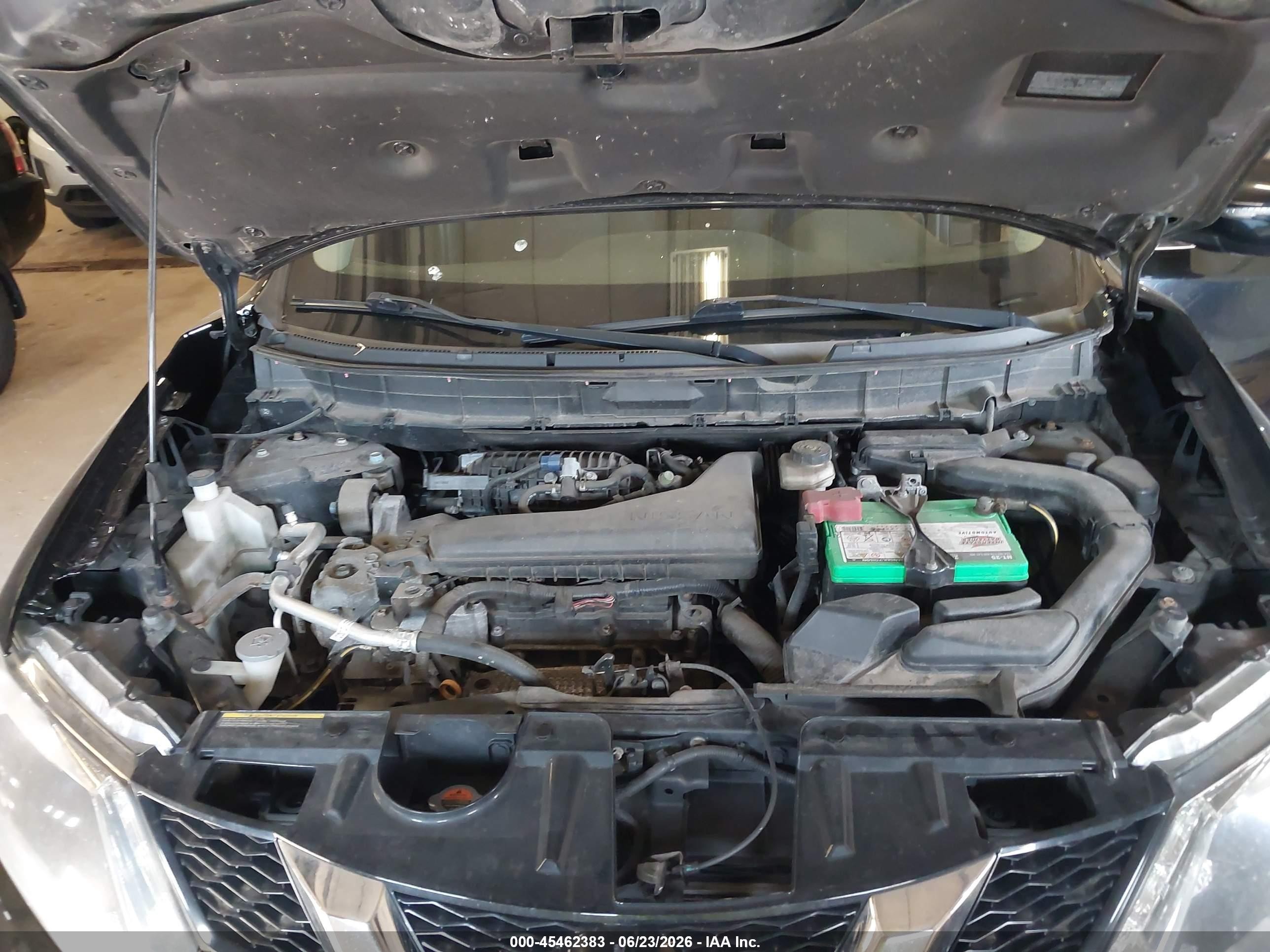 2015 Nissan Rogue Sv Black vin: KNMAT2MV4FP519016