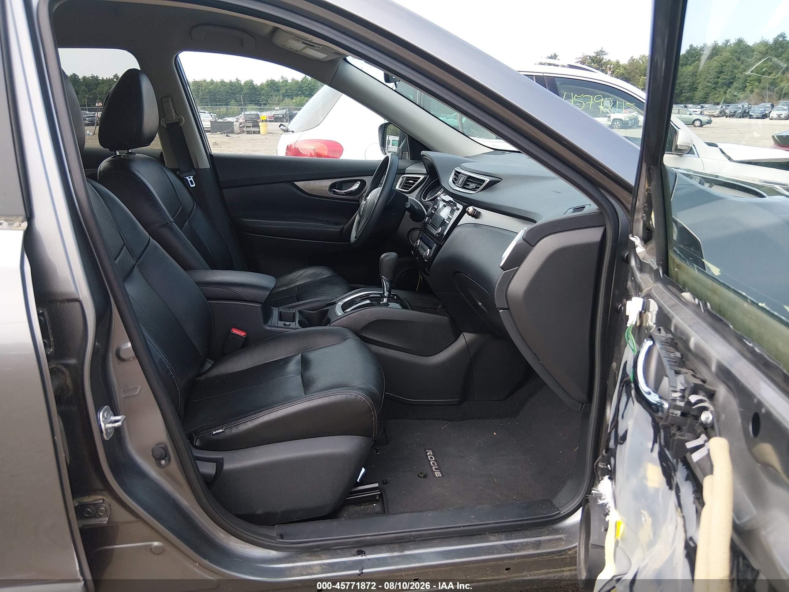2015 Nissan Rogue Sv Gray vin: KNMAT2MV4FP533465