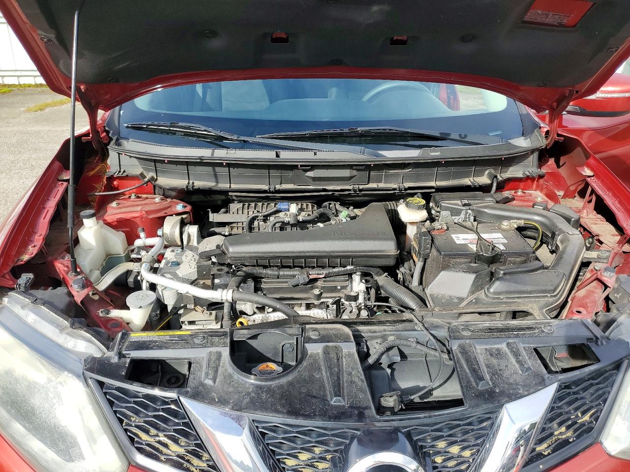 2015 Nissan Rogue Sv Red vin: KNMAT2MV4FP546281