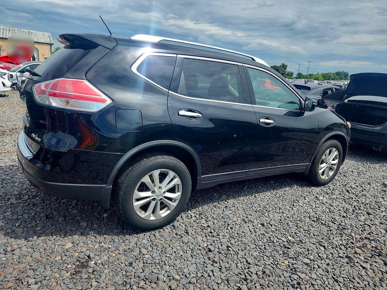 2015 Nissan Rogue Sv Black vin: KNMAT2MV4FP546717