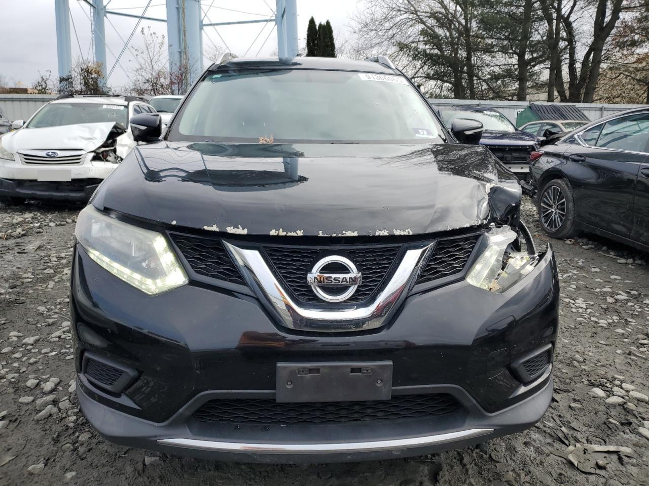 2015 Nissan Rogue S Black vin: KNMAT2MV4FP558530
