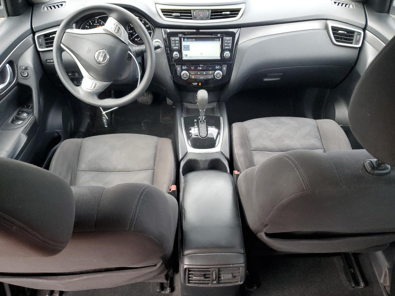 2015 Nissan Rogue S Black vin: KNMAT2MV4FP558530