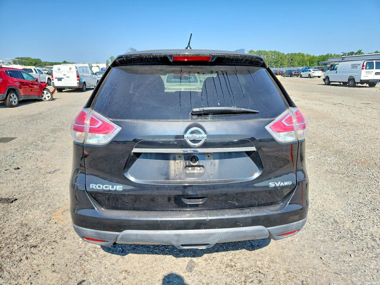 2015 Nissan Rogue Sv Black vin: KNMAT2MV4FP567373