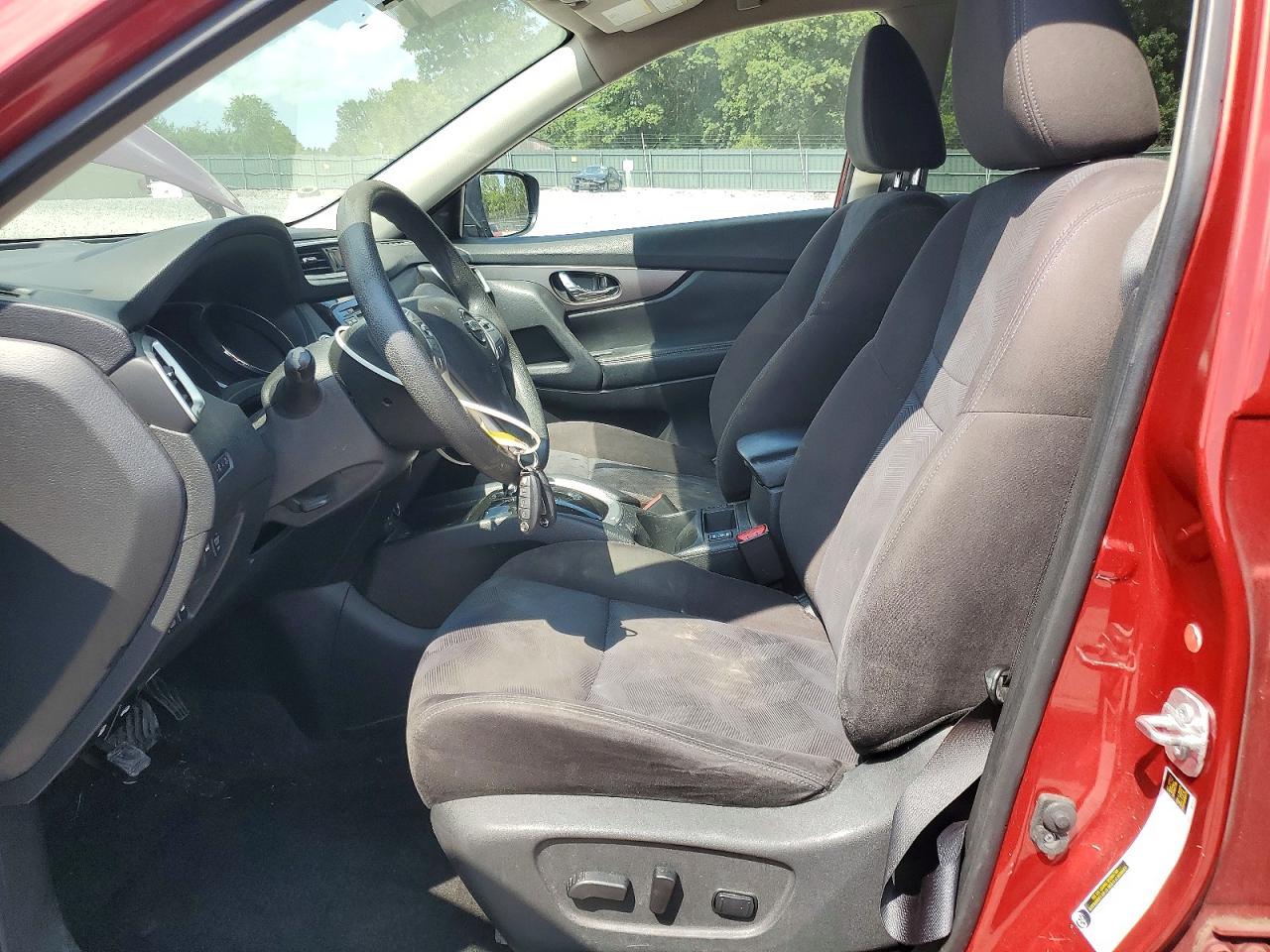 2015 Nissan Rogue Sv Maroon vin: KNMAT2MV4FP568572