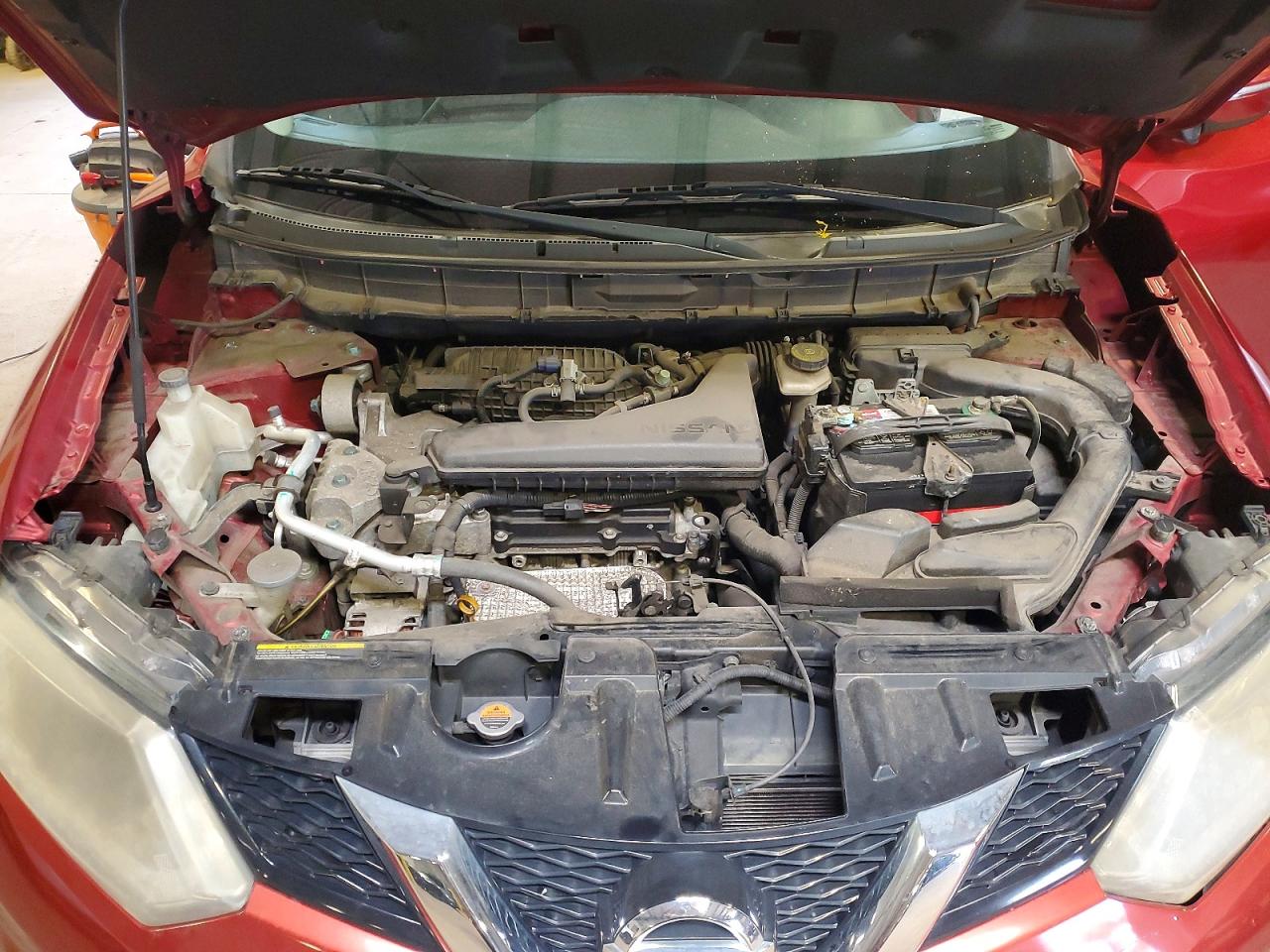 2015 Nissan Rogue S Красный vin: KNMAT2MV4FP583315
