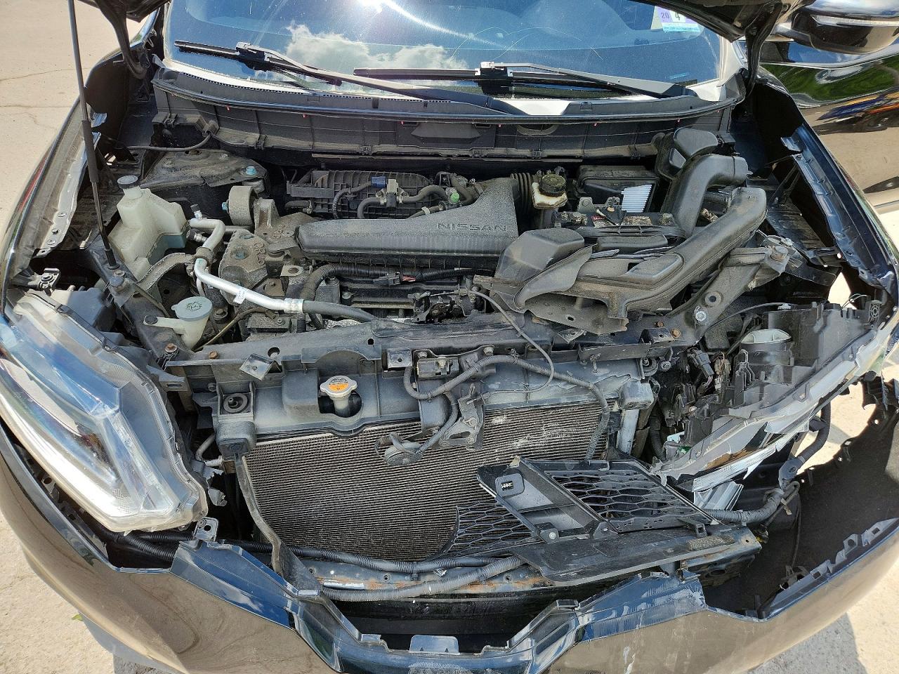 2015 Nissan Rogue Black vin: KNMAT2MV4FP588613