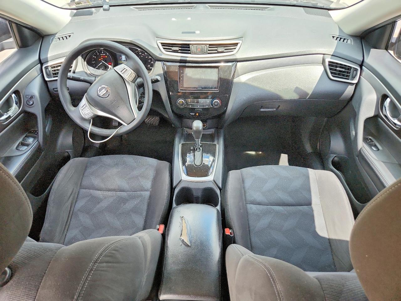 2015 Nissan Rogue Black vin: KNMAT2MV4FP588613