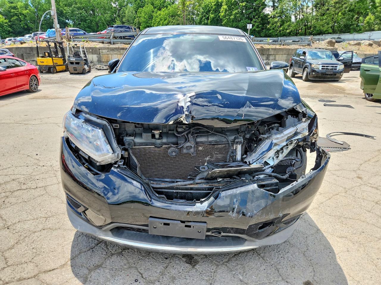 2015 Nissan Rogue Black vin: KNMAT2MV4FP588613