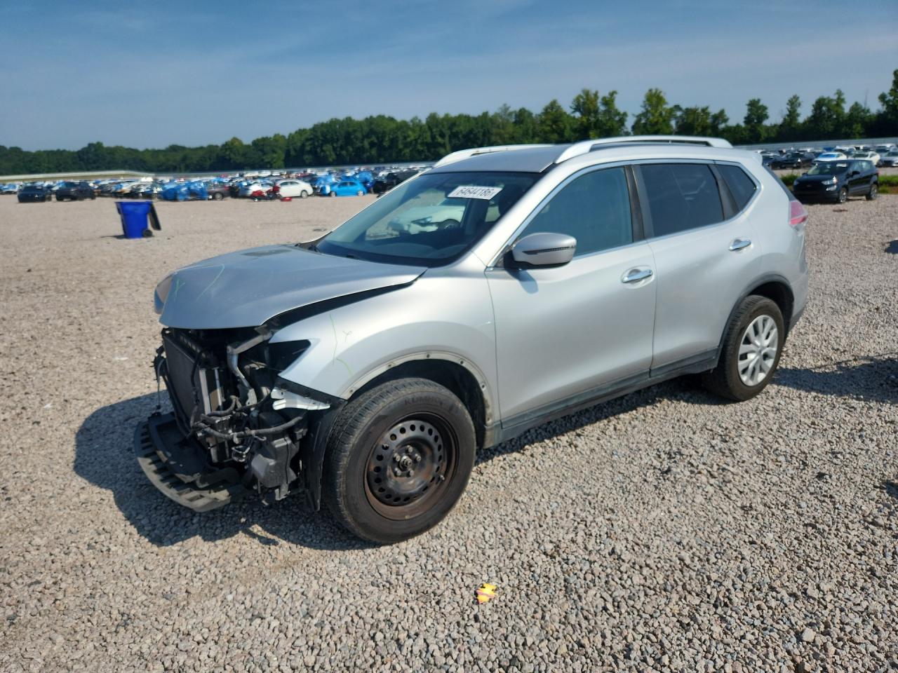 2016 Nissan Rogue S Серебряный vin: KNMAT2MV4GP633597