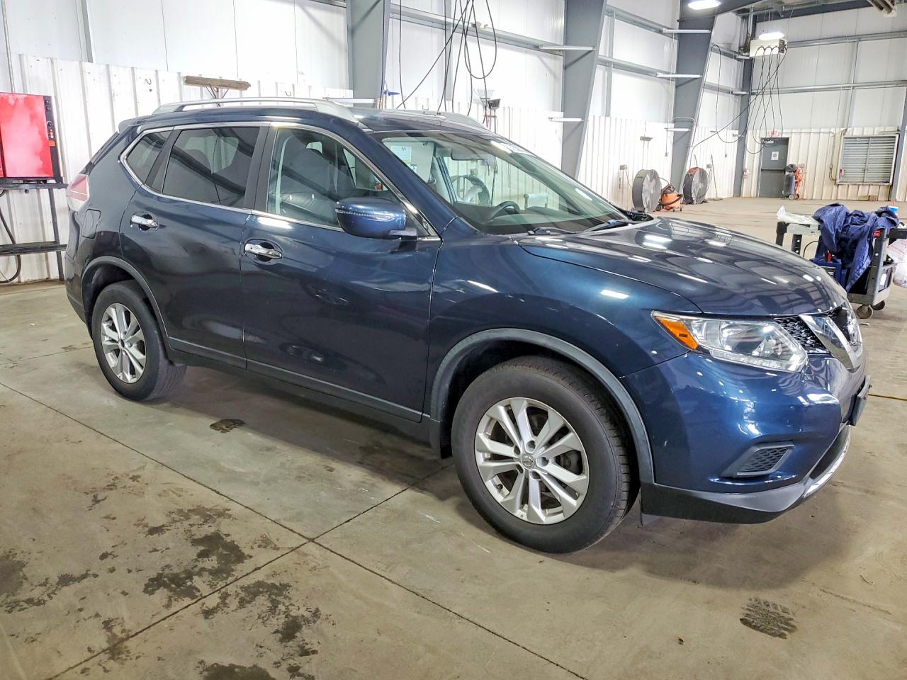 2016 Nissan Rogue Sv Blue vin: KNMAT2MV4GP700134