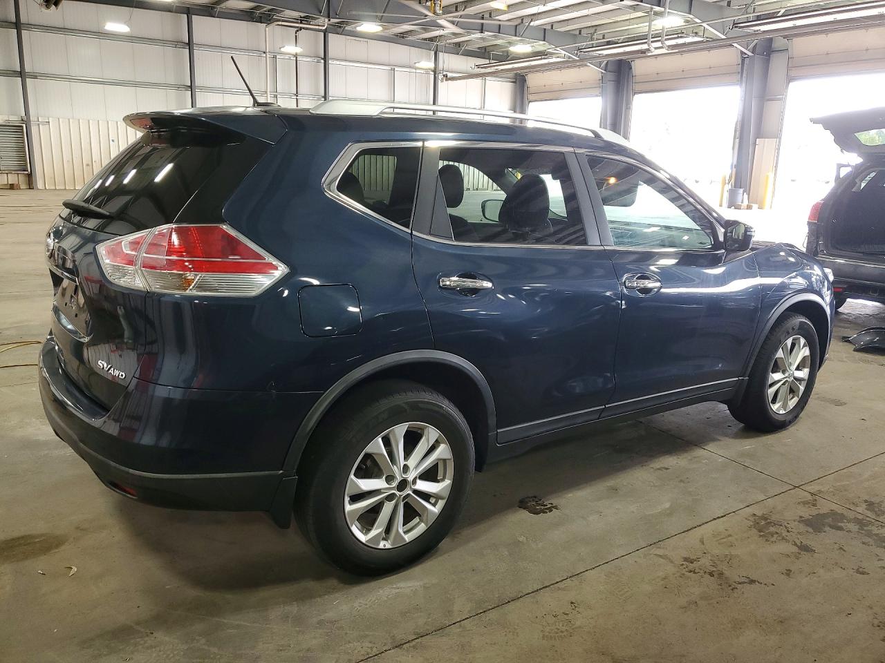 2016 Nissan Rogue Sv Blue vin: KNMAT2MV4GP700134