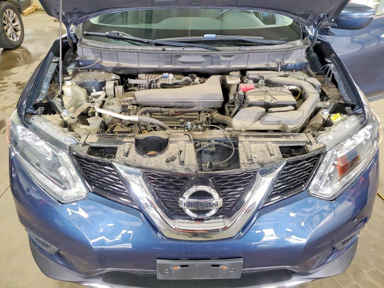 2016 Nissan Rogue Sv Blue vin: KNMAT2MV4GP700134