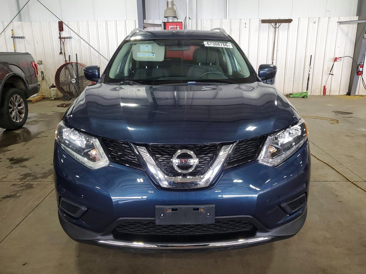 2016 Nissan Rogue Sv Blue vin: KNMAT2MV4GP700134