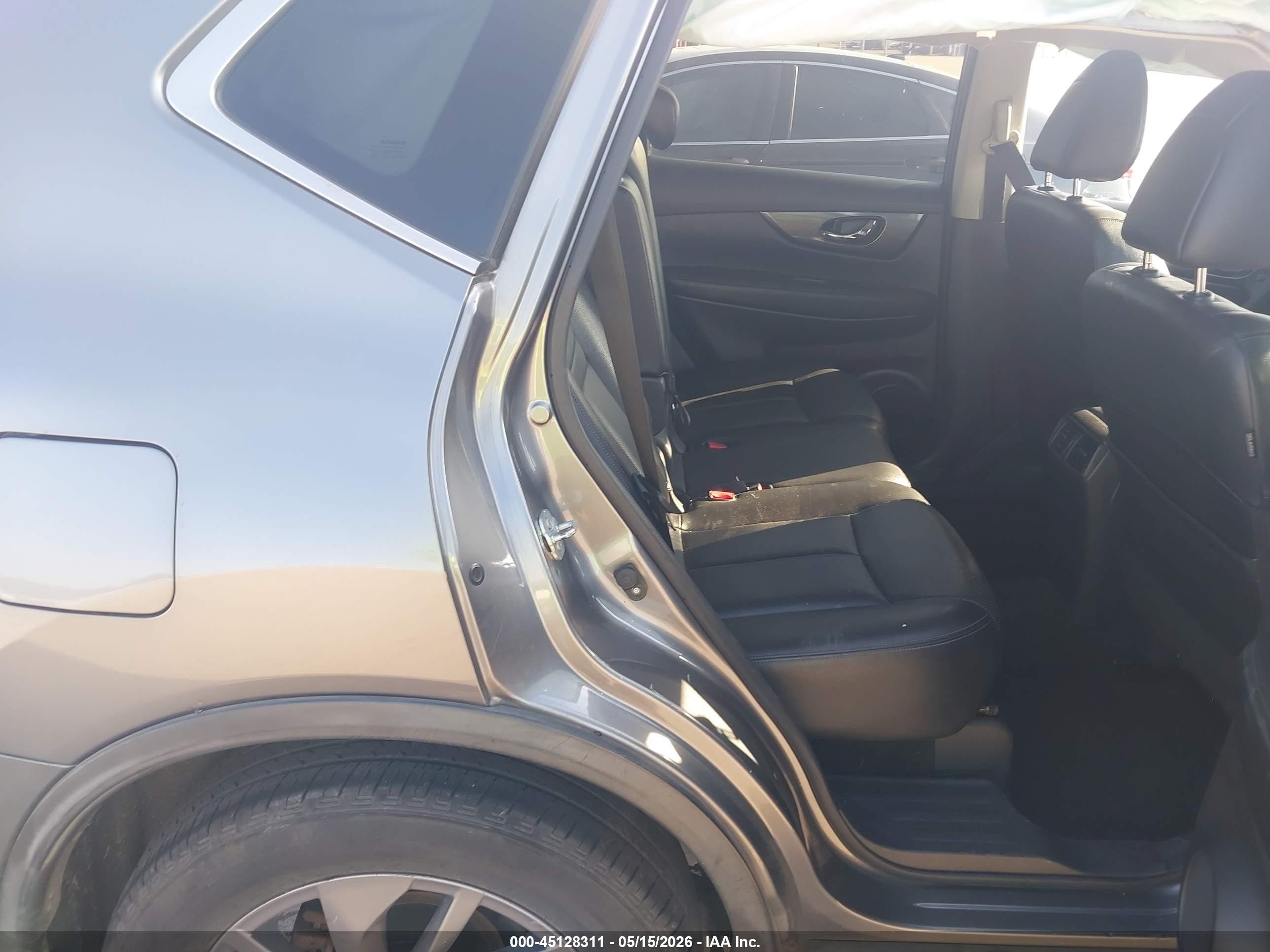 2016 Nissan Rogue Sl Серый vin: KNMAT2MV4GP728449