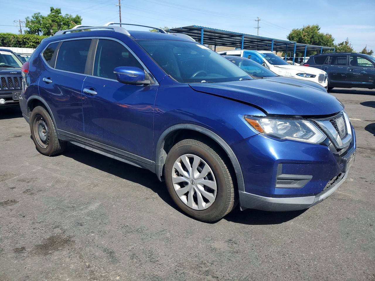 2017 Nissan Rogue S Blue vin: KNMAT2MV4HP585097