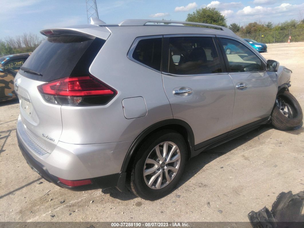 2017 Nissan Rogue Sv Silver vin: KNMAT2MV4HP598142
