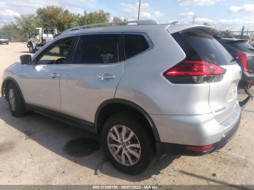 2017 Nissan Rogue Sv Silver vin: KNMAT2MV4HP598142