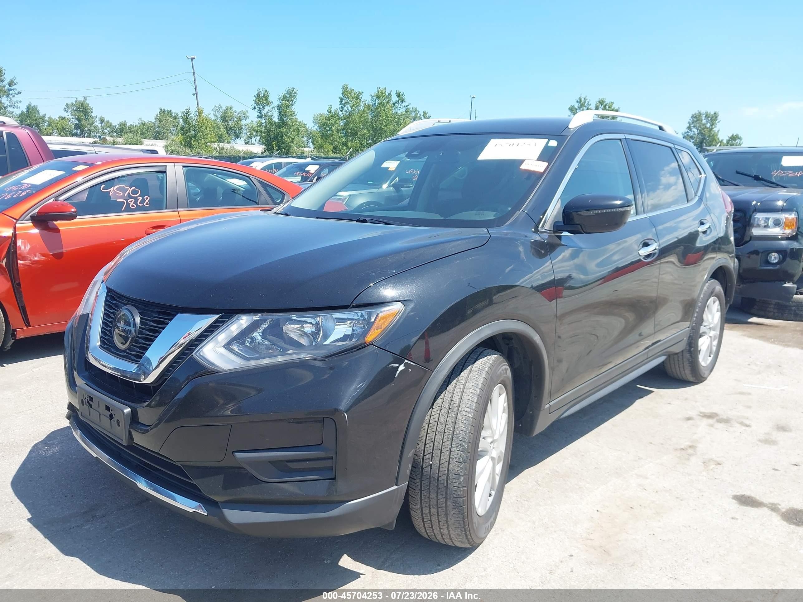 2020 Nissan Rogue Sv Intelligent Awd Black vin: KNMAT2MV4LP502308
